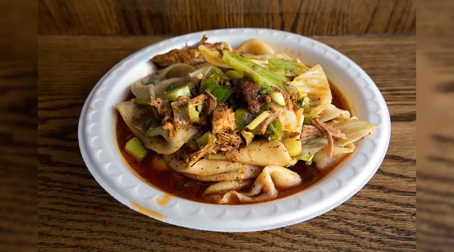 Xian's Famous Foods serves spicy noodles!