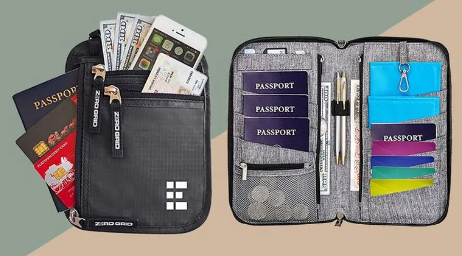 Zoppen RFID Travel Passport Wallet & Documents Organiser