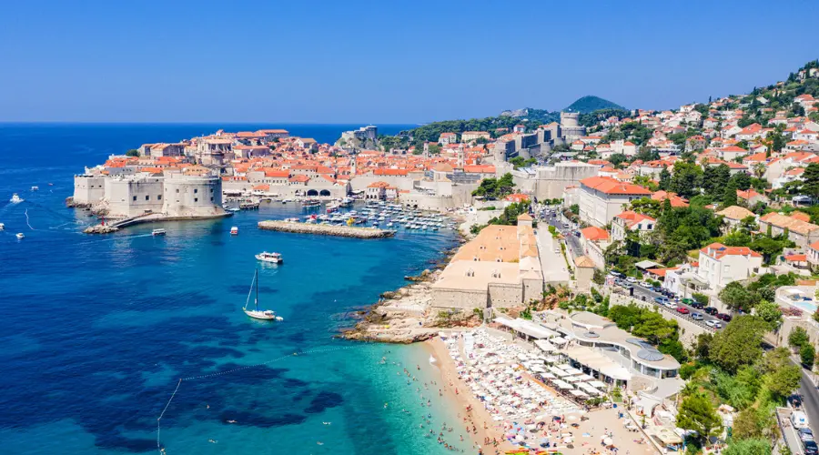 Banje Beach, Dubrovnik The most popular beach in Dubrovnik