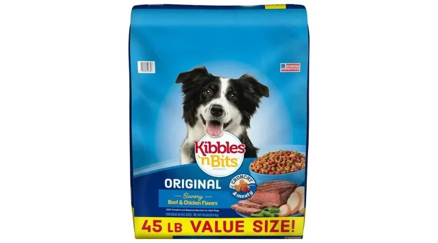 Kibbles 'n Bits Original Dry Dog Food, 45-Pound