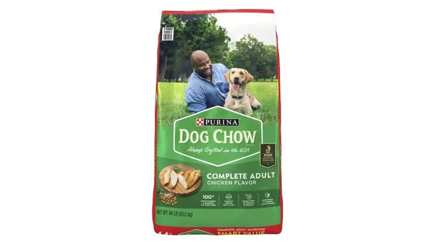 Purina Dog Chow Complete Adult Dry Dog Food Kibble With Chicken Flavor, 44 lb. Bag