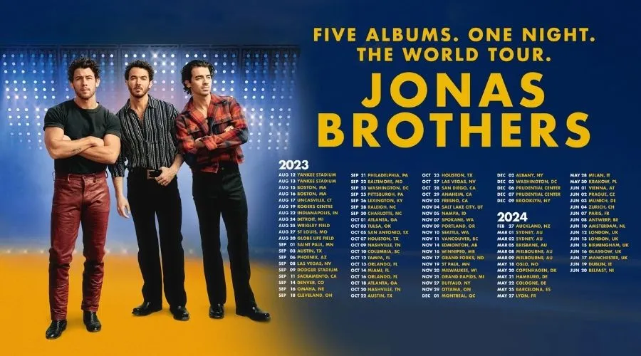 Jonas Brothers Tour - 2023 & 2024 Dates